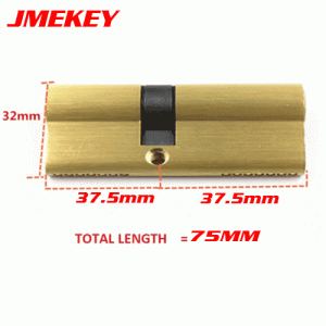 LOCK-05 Brass Door Lock cylinder Lengthened 37.5mm-37.5mm