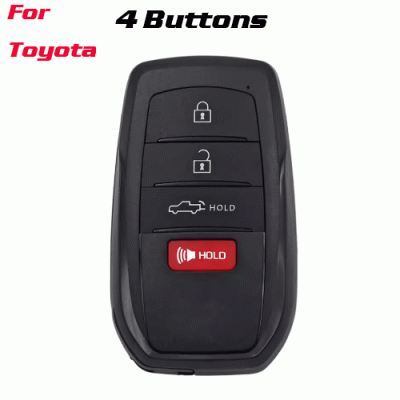 CKS-511 4 Buttons Remote Key Shell Case Cover Fob for TOYOTA