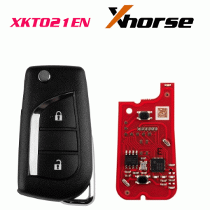 XKTO21EN 2ndGeneration Wire Remote Key Toyota Flip 2 Buttons