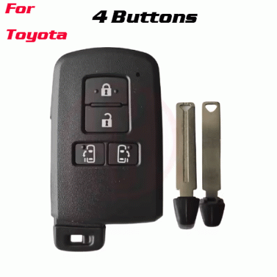 CKS-499 Car Key Shell Smart Key Case for Toyota 4 Buttons
