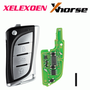 XELEX0EN Super Remote Key Toyota/Lexus Flip 3 Buttons Built-in