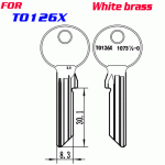 J-131 White Brass TO126X House key blanks suppliers