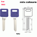 F-366 New Plastic TR3 FIVE Clours house key blanks Suppliers