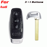 CKS-285 3+1 Button smart remote Car Key Case Shell For Audi