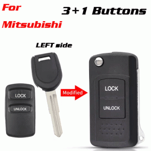 CKS-245 Modified Car Key Shell For Mitsubish 2 Buttons left