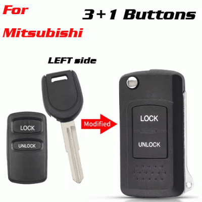 CKS-245 Modified Car Key Shell For Mitsubish 2 Buttons left