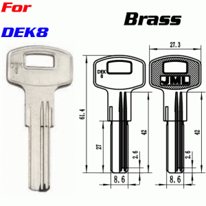 K-190 Dek-8 aftermarket key blanks wholesale