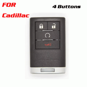 CKS-91 Remote Car Key Shell Case With 4 Buttons for Cadilla