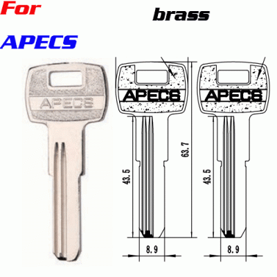 k-200 For Apecs brass key blanks for locksmith wholesale