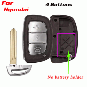CKS-402 3 Buttons Smart Remote Key Case Fob for HYUNDAI
