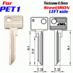 F-318 Steel Thickness 2.0mm PET1 door key blanks LEFT side
