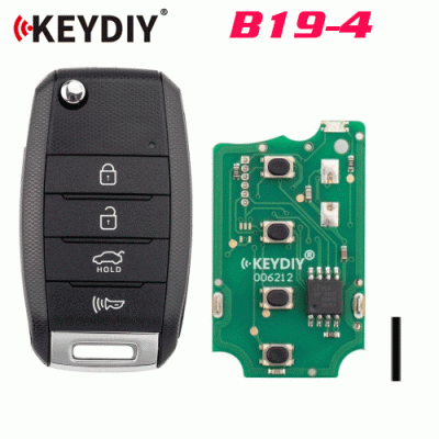 G-040 KD B19-4 Universal Flip Remote Key 3+1 Buttons for KIA