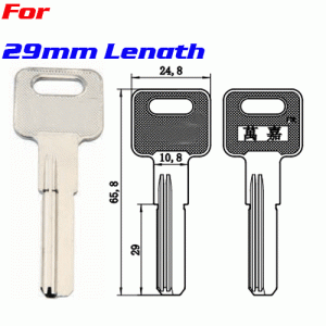 K-186 29 length Computer key blanks high quality brass key blank