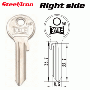 M-026A Steel Iron House key Blanks For Kale Suppliers