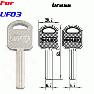 K-195 UFQ3 nickel plated key blanks supplier