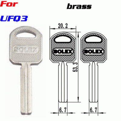 K-195 UFQ3 nickel plated key blanks supplier