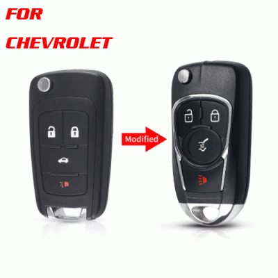 CKS-07 Modified Flip Key Shell For Chevrolet Cruze 4 Buttons