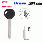 Z-041C Brass Honda Motorcycle Key Blank LEFT side