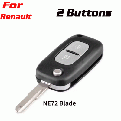 CKS-300 Car Key Case 2 Buttons For Renault NE72 Key Blade