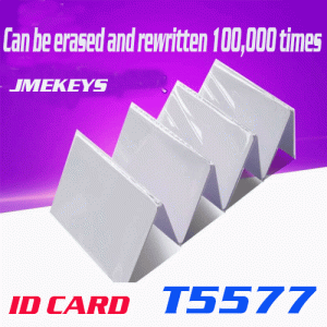o-005 T5577 White Card ID Thin Card