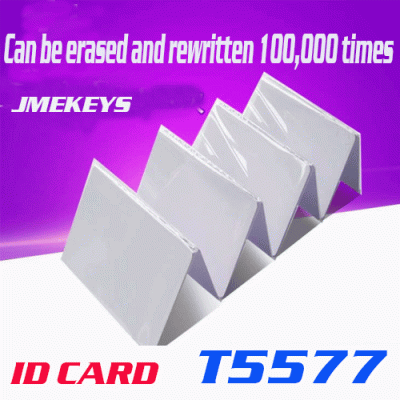 o-005 T5577 White Card ID Thin Card