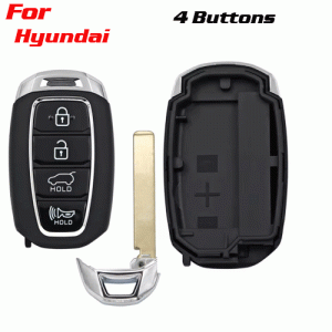 CKS-413 4 Button Remote Key Shell Case Fob for Hyundai