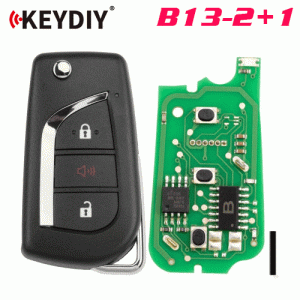 G-033 B13-2+1 Universal Flip Remote Key 2+1 Buttons for Toyota