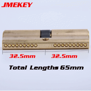 LOCK-01 Brass Door Lock cylinder Lengthened 32.5mm-32.5mm