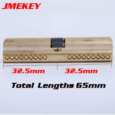 LOCK-01 Brass Door Lock cylinder Lengthened 32.5mm-32.5mm