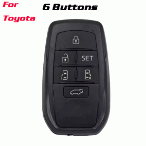 CKS-520 6 Buttons Remote Key Shell Case Cover Fob for TOYOTA