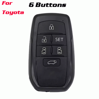 CKS-520 6 Buttons Remote Key Shell Case Cover Fob for TOYOTA