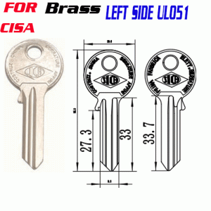 M-058 brass CISA UL051 left side key blanks quality supplier
