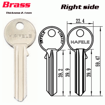 M-034 For Thickness 2.1mm HAFELE best wholesale key blanks China