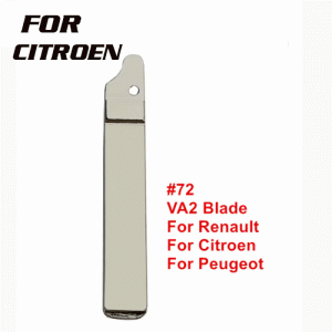 XH-B72 #72 VA2 Key Blade Replacement For Renault Citroen