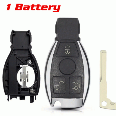 CKS-18 3 Buttons Remote Car Key Fob Case Cover Shell For BENZ