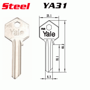 M-027A Steel Iron House Key Blanks YA31 Wholesale