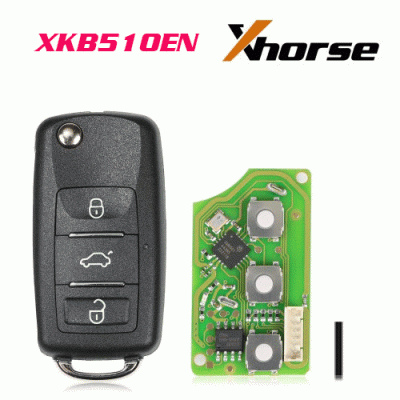 XKB510EN Wire Remote Key VW B5 Flip 3 Buttons