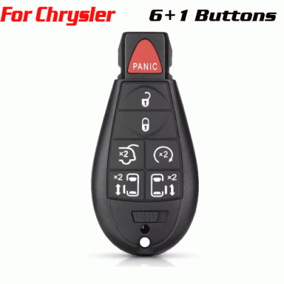 CKS-108 Remote Key Case Replacement For Chrysler 7 Buttons