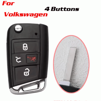 CKS-328 4 Bottons Car Key Fob Housing Case Shell for VW