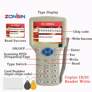 o-007 English Version IDIC Card Copier Access Control Card