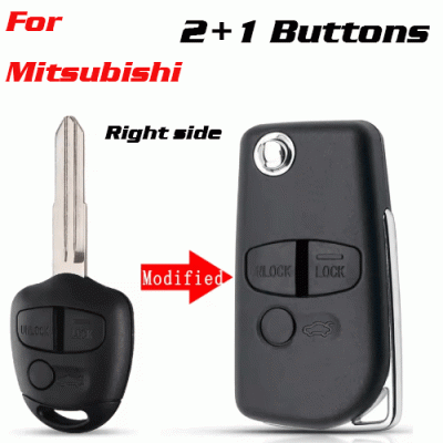 CKS-242 Modified Remote Car Key Shell For Mitsubish 3 Buttons