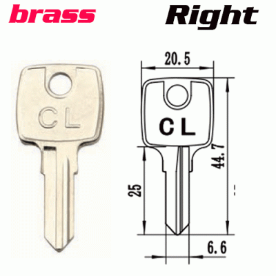 Y-014b Brass Desk door key Blanks Right side Wholesale CL