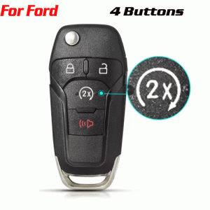 C-111 New Flip Key For Ford F-150 F-250 F-350 4 Buttons