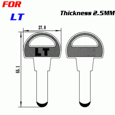 K-218 Thickness 2.5mm LT House key Blanks Suppliers