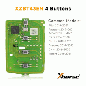 XZBT40E3 Remote Key Honda 4 Buttons PCB