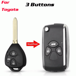 CKS-483 3 Buttons Updated Folding Car Key Case For Toyota