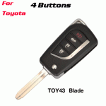 CKS-502 Flip Folding Remote Key Shell Case for Toyota 4B