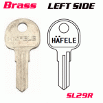Y-017b Brass Desk FOR SL29R LOCK key blanks left side