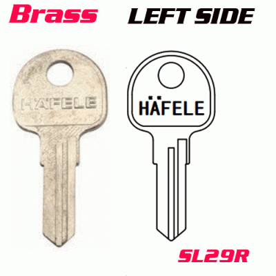 Y-017b Brass Desk FOR SL29R LOCK key blanks left side