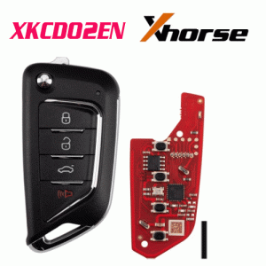 XKCD02EN 2ndGeneration Wire Remote Key KAI DLK Filp 4 Buttons